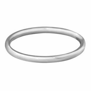 Troli Něžný minimalistický prsten z oceli Silver 60 mm