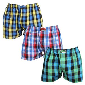 3PACK pánské trenky Styx klasická guma vícebarevné (3A103789) XXL