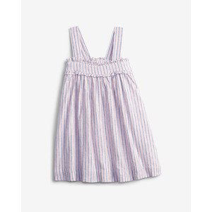 GAP Linen Stripe Šaty dětské Růžová