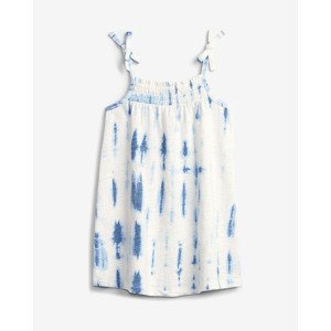 GAP Tie-Dye Smocked Šaty dětské Modrá Bílá