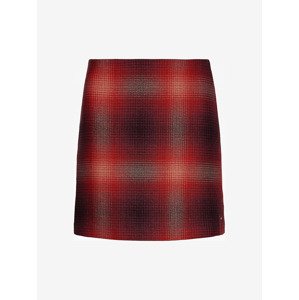 Tommy Hilfiger Wool Shadow Check Short Sukně Červená