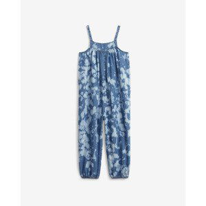 GAP Tie-Dye Denim Overal dětský Modrá