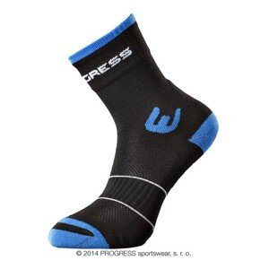 WALKING letní turistické ponožky černá/modrá, 39-42