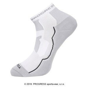 TOURIST letní turistické ponožky bílá/šedá, 43-47