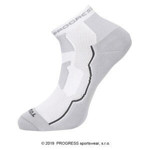 TOURIST letní turistické ponožky bílá/šedá, 35-38