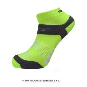 Ponožky na běhání RUNNING SOX reflexní žluté/šedé, 39-42