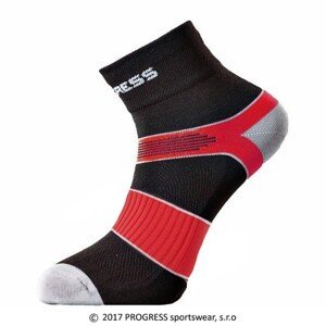 CYCLING cyklistické ponožky černá/červená, 39-42