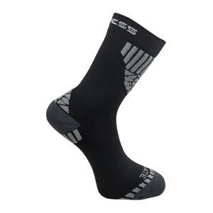 INLINE SOX  ponožky černá/šedá, 43-47