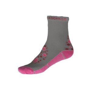 KIDS SUMMER SOX dětské funkční ponožky šedá/růžová, 26-29