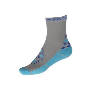 KIDS SUMMER SOX dětské funkční ponožky šedá/modrá, 30-34