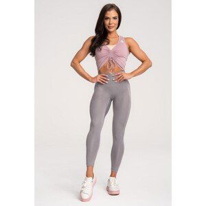 Sportovní legíny Gym Glamour Classic šedé, S