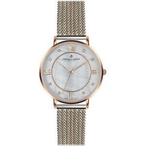 Frederic Graff Rose Liskamm 2 tone. Steel + Rose Gold Mesh FAI-2718