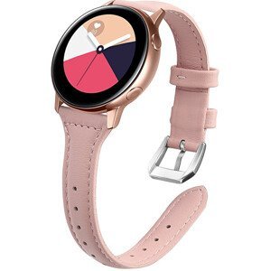 4wrist Slim kožený řemínek pro Samsung Galaxy Watch 6/5/4 - Pink