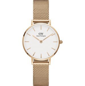 Daniel Wellington Analogové hodinky 'Petite Melrose RG White'  růžově zlatá