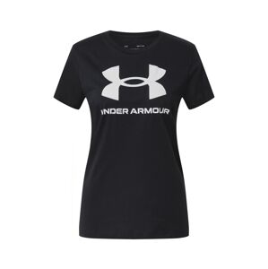 UNDER ARMOUR Funkční tričko  černá / bílá