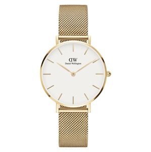 Daniel Wellington Analogové hodinky 'Petite Evergold G White'  zlatá / bílá