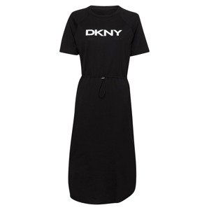 DKNY Šaty  černá / bílá