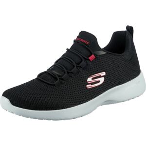 SKECHERS Slip on boty 'Dynamight'  červená / černá / bílá