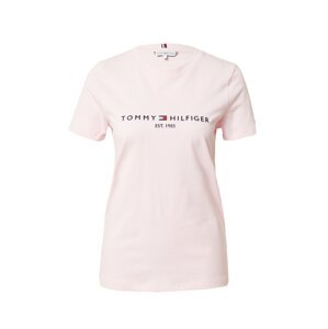 TOMMY HILFIGER Tričko  námořnická modř / pastelově růžová / červená / bílá