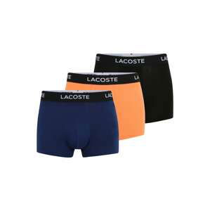 LACOSTE Boxerky  modrá / jasně oranžová / černá / bílá