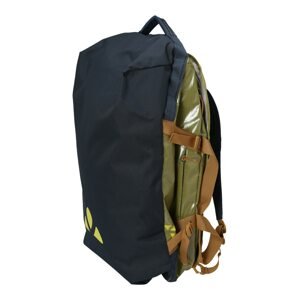 VAUDE Sportovní taška 'CityDuffel 65'  tmavě modrá / světle hnědá / žlutá / zelená