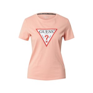 GUESS Tričko  pink / červená / černá / bílá