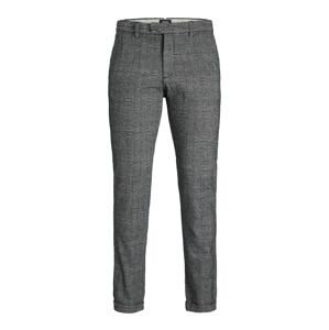 JACK & JONES Chino kalhoty 'OLLIE HUGO'  modrá / hnědá / šedý melír / černá