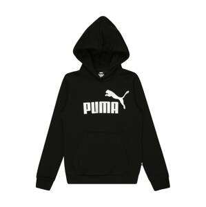 PUMA Mikina  černá / bílá