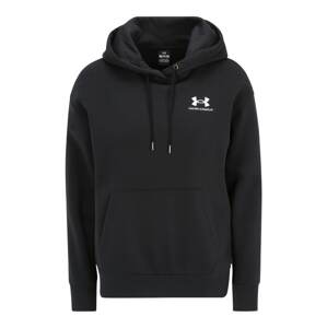 UNDER ARMOUR Sportovní mikina  černá / bílá