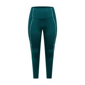 Reebok Sport Sportovní kalhoty 'Workout Ready'  tmavě zelená / bílá