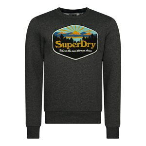 Superdry Mikina  tmavě šedá / mix barev