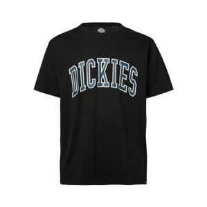 DICKIES Tričko 'AITKIN'  šedá / černá / bílá