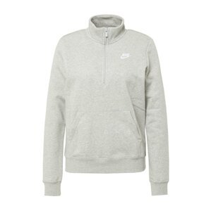 Nike Sportswear Mikina  šedý melír / bílá