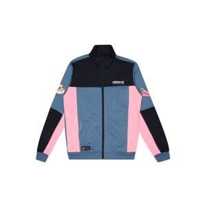 ADIDAS ORIGINALS Přechodná bunda  chladná modrá / růžová / černá / bílá