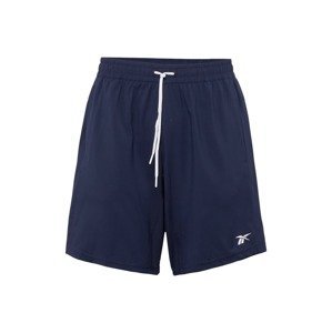 Reebok Sport Sportovní kalhoty  námořnická modř / bílá