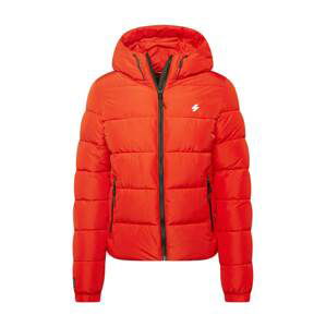 Superdry Zimní bunda  červená / bílá