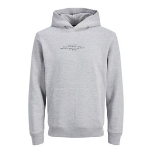 JACK & JONES Mikina 'Evan'  světle šedá / černá