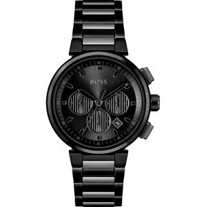 BOSS Black Analogové hodinky  šedá / černá
