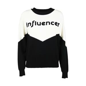 Influencer Svetr  černá / bílá