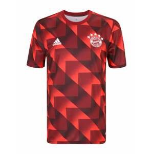 ADIDAS PERFORMANCE Funkční tričko 'FC Bayern Prematch'  červená / černá / bílá