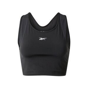 Reebok Sport Sportovní top  černá / bílá