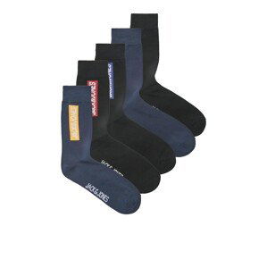 JACK & JONES Ponožky 'STREET'  marine modrá / mix barev / černá