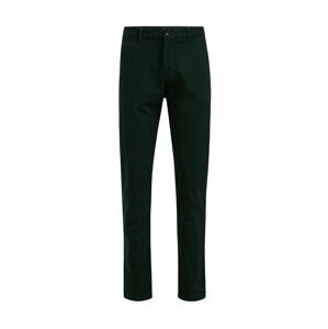WE Fashion Chino kalhoty  tmavě zelená