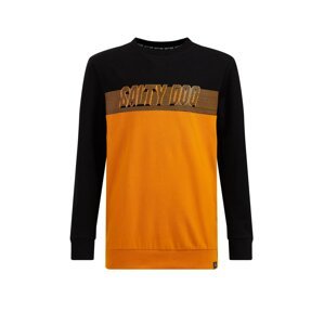 WE Fashion Tričko  oranžová / černá