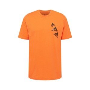 ADIDAS SPORTSWEAR Funkční tričko  oranžová / černá