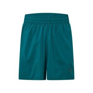 PUMA Sportovní kalhoty  zelená / černá
