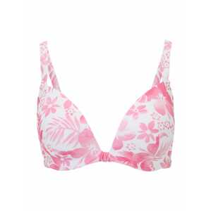 Hunkemöller Horní díl plavek 'Tropical'  pink / bílá