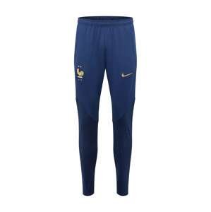 NIKE Sportovní kalhoty  marine modrá / zlatá