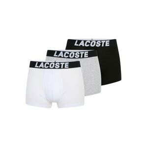 LACOSTE Boxerky  šedý melír / černá / bílá