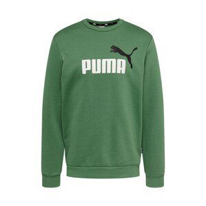 PUMA Sportovní mikina  tmavě zelená / černá / bílá